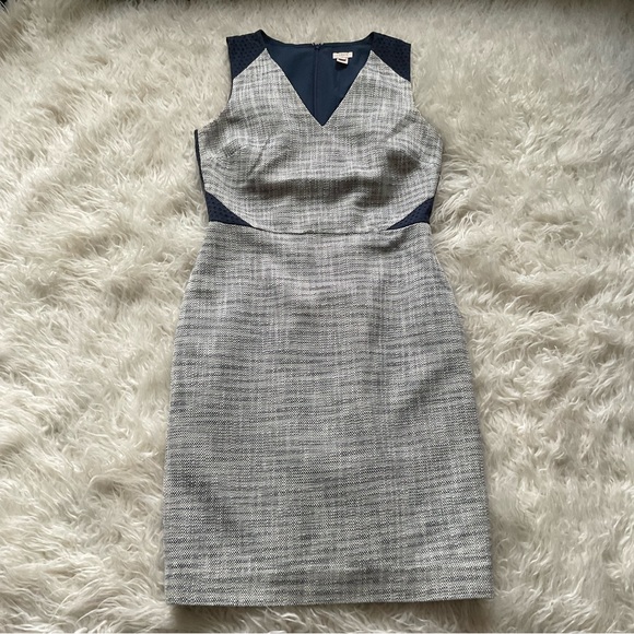 J. Crew Sheath Lace Tweed Dress - Picture 2 of 9